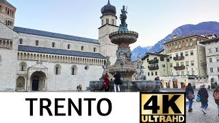 Trento  Italy 4K walking tour  Trentino [upl. by Ifill]