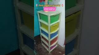 5xl plastic drawers I got from meesho meesho sawarloon shortvideo cartoon song bestproducts [upl. by Aehsel459]