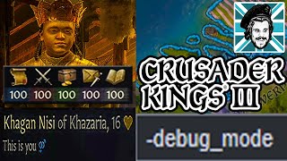 Crusader Kings 3 CHEATS COMMANDS CONSOLE COMMANDS DEBUG MODE [upl. by Muhcan]