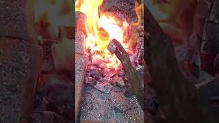 Making a Cleaver From Junk blacksmithing survival blacksmith forging knife bushcraft m [upl. by Hildagarde852]