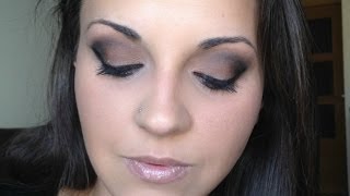 Tutorial  Maquillaje ahumado marrón  Cómo maquillar ojos grandes [upl. by Dore]