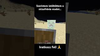 Minecraft Skizofrénia 💀 minecraft minecraftmemes minecraftmoment shorts vicces kattos [upl. by Norrabal]