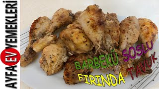 BARBEKÜ SOSLU FIRINDA TAVUK 🍽🍗  YOK BÖYLE BİR LEZZET🧡❤💗  GEL DE YEME [upl. by Nyar]