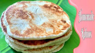 Kuboos  Homemade Kuboos  How to make kuboos  Arabic pita bread recipe [upl. by Eenafets356]