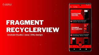 RecyclerView in Fragment in Android Studio using Java  YouTube Clone [upl. by Aisatan]