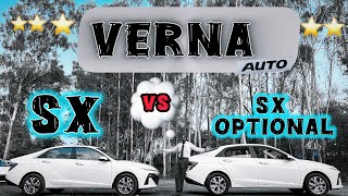 verna sx ivt vs sx optional ivt comparison review with benefits advantage  verna ivt 2024 [upl. by Addiego862]