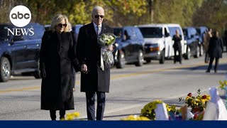 Biden meets with families first responders in Lewiston after mass shooting [upl. by Togram]