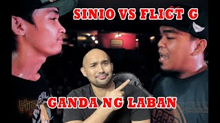 SINIO VS FLICT G  FLIPTOP  REACTION [upl. by Zinn]