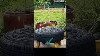 quotDIY Tire Chair  how to make tyre seat Used tyre use [upl. by Sutherland]