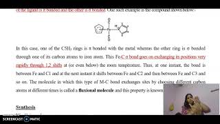 ferrocene compound [upl. by Nesral]