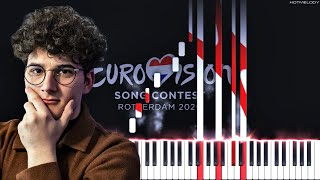 Gjons Tears  Repondez Moi Eurovision 2020 Switzerland  Piano Instrumental Cover [upl. by Hsetim]