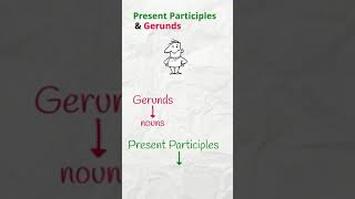 Present Participles vs Gerunds englishgrammar englishlearning [upl. by Narual]