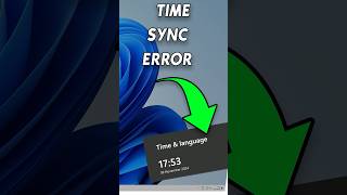 Fix Time Sync Error on Windows 11 windows windows11 windows11tutorial windowsfix windows11fix [upl. by Aros]