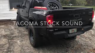 FLOWMASTER Super 44 vs Stock Exhaust on a 2018 Toyota Tacoma Sport [upl. by Kariotta]