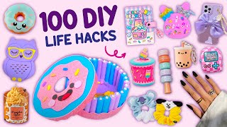 100 DIY  EASY LIFE HACKS AND DIY PROJECTS YOU CAN DO IN 5 MINUTES  CARDBOARD CRAFTS HOME DECOR [upl. by Mcferren]