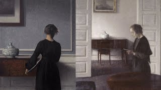 「北欧のフェルメール」ハマスホイ（Vilhelm Hammershoi）の絵画 [upl. by Svensen933]