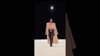 Naomi Campbell close The Balmain FallWinter 2024 menswear FashionShow [upl. by Loralyn]