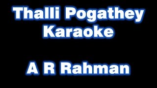 Yaara and Thalli Pogathey  Karaoke  Achcham Yenbadhu Madamaiyada  A R Rahman  AYM  jamminnow [upl. by Meek560]