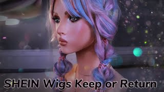 Let’s decide together🤔 SHEIN wigs keep or return [upl. by Ellerahc210]