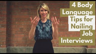 4 Body Language Tips for Nailing Job Interviews  Amy Cuddy [upl. by Eurd]