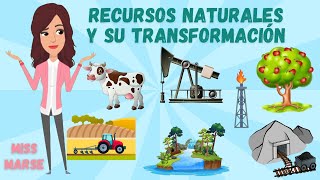 RECURSOS NATURALES Y SU TRANSFORMACIÓN [upl. by Bjork]