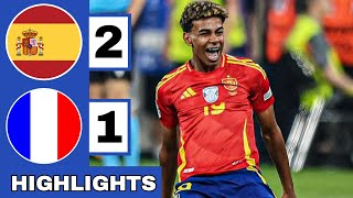 🔴Spain vs France 21 Extended HIGHLIGHTS  EURO 2024 SemiFinal [upl. by Redna]