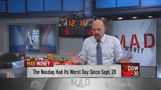 Jim Cramer breaks down Wall Streets playbook now that the Fed is tightening more aggressively [upl. by Adlesirk892]