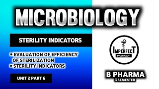 Evaluation Of Efficiency Of Sterilization  Sterility Indicators  Microbiology  B Pharm 3rd Sem [upl. by Hinckley]