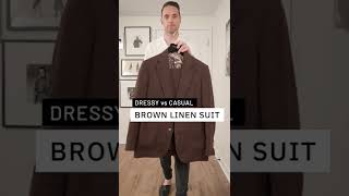 Formal vs Casual Brown Linen Suit [upl. by Teyut]