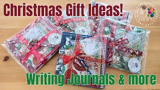 Christmas Gift Ideas  Handmade Writing Journals and more [upl. by Eittak459]