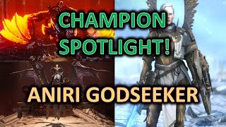 Godseeker Aniri Spotlight Guide and Use  Raid Shadow Legends [upl. by Socin158]