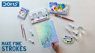 DOMS  Water Colour Tubes  Endless Colouring Possibilities [upl. by Teferi]