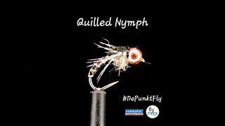 Tying a Quilled Nymph  Tied by Matthias Dibiasi  DePunkt Fly [upl. by Lindell]