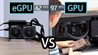 How much performance do we lose by connecting an eGPU with a Thunderbolt port RTX 4090 [upl. by Letta682]