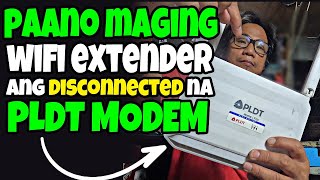 PAANO GAWIN WIFI REPEATER ANG PLDT MODEM NA DISCONNECTED  PLDT ROUTER DEFAULT ADMIN PASSWORD [upl. by Dis262]