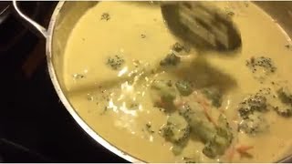 How to make Broccoli Cheddar soup [upl. by Phillipe]