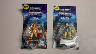 Jamies Product ReviewsMasters Of The Universe Origins  Cartoon Collection Teela amp EvilLyn [upl. by Obadias]