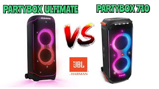 JBL Partybox Ultimate vs JBL Partybox 710  Specs Comparison💯🔥 [upl. by Eenot213]