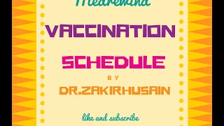 Vaccination schedule India [upl. by Locke]