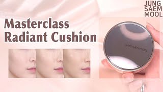 JUNGSAEMMMOOL Masterclass Radiant Cushion all shade face swatch  long lasting  smearing test [upl. by Aifas372]