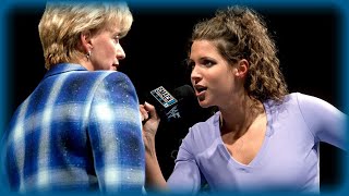 Stephanie McMahonHelmsley slaps her mother Linda SmackDown Mar 23 2000 [upl. by Yuk929]