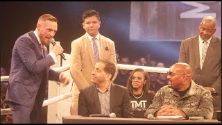 LOL CONOR McGREGOR LETS RIP AT SHOWTIME EXECUTIVE STEPHEN ESPINOSA FLOYD MAYWEATHER amp ELLERBE [upl. by Jade578]