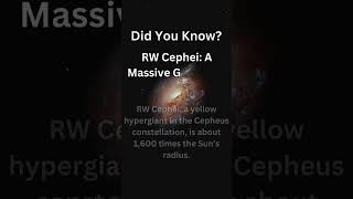 RW Cephei A Massive Giant Star space cosmos spacefacts RWCephei GiantStar Hypergiant [upl. by Anivle]