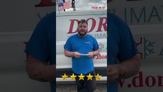 Dor Mar HVAC 5 ⭐️ Review for our Climate Hero Zach [upl. by Nonnahs]