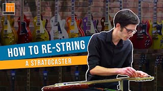 How to Change a String on a Stratocaster [upl. by Chapel941]