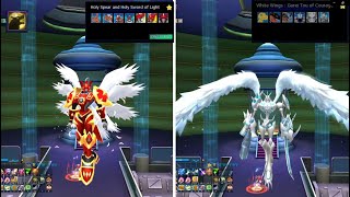 Gallantmon CM Awaken VS Omegamon Merciful Mode Digimon Masters Online [upl. by Golanka]