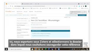 Export de références bibliographiques sur ClinicalKey Student [upl. by Persse905]