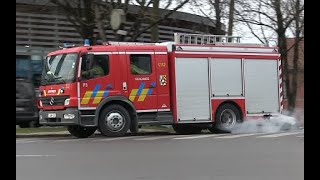 Belgium Soignies Fire Department in emergency [upl. by Aitsirhc115]