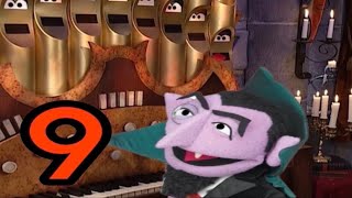 Sesame Street The Counts Number Of The Day 9  Spanish Pipe Organ Dub [upl. by Corry]