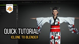 How to Import iclone characters into Blender [upl. by Esdras]